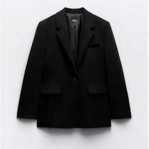 Zara Womens Black Basic Blazer